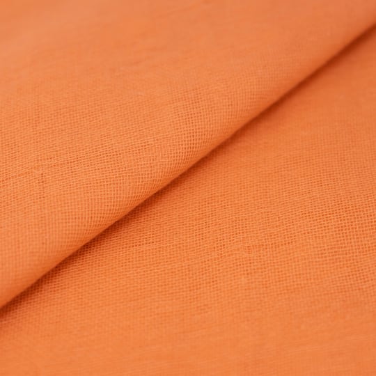 Roc-Lon Orange 4-layer Solid Muslin Fabric